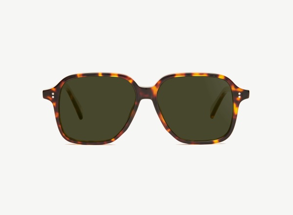 Front view of a pair of eyeglasses called the Legend in Tortoise
