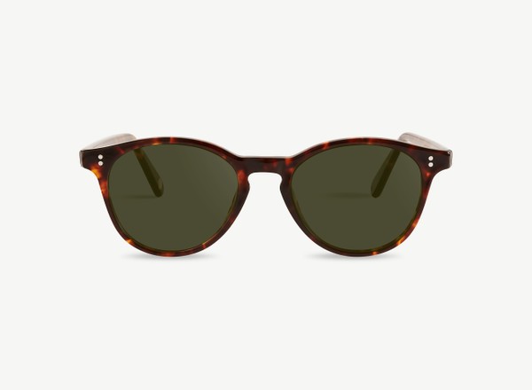 Front view of a pair of eyeglasses called the Fashioner in Cinnamon