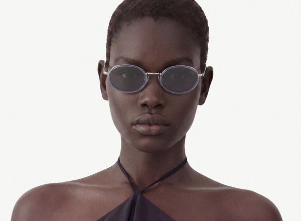 Front view of a pair of eyeglasses called the Vogue in Midnight