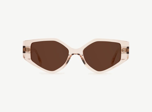Front view of a pair of eyeglasses called the Violinist in Nude