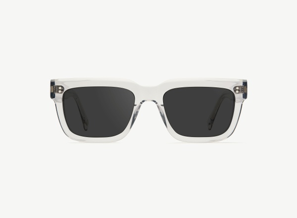 Front view of a pair of eyeglasses called the Torino in Smoke