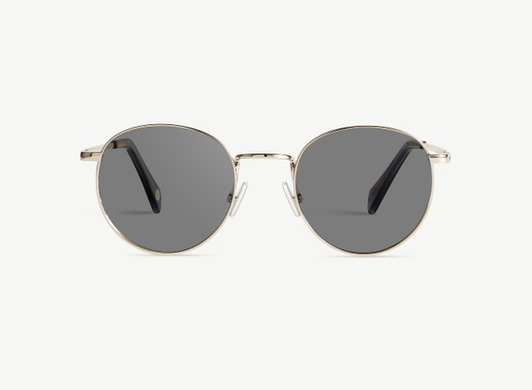 Front view of a pair of eyeglasses called the Daydreamer in Silver