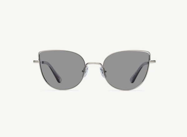 Front view of a pair of eyeglasses called the Charm in Gunmetal