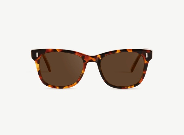 Front view of a pair of eyeglasses called the Actor in Topaz