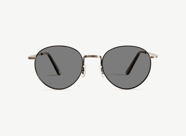 Front view of a pair of eyeglasses called the Prodigy in Gunmetal