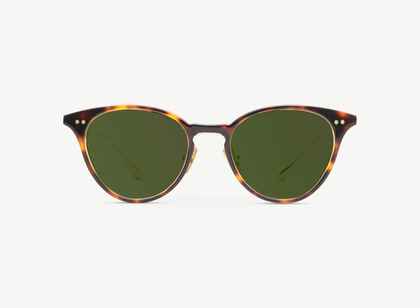 Front view of a pair of eyeglasses called the Melodist in Tortoise