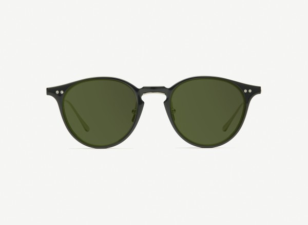 Front view of a pair of eyeglasses called the Lyricist in Black