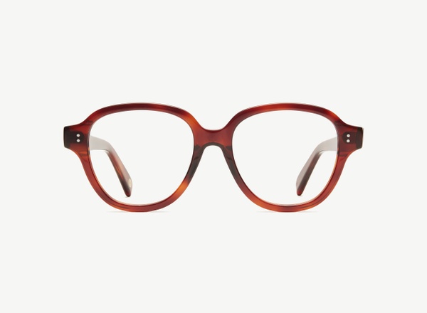 Front view of a pair of eyeglasses called the Altruist in Havana