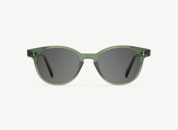 Front view of a pair of eyeglasses called the Londoner in Jade