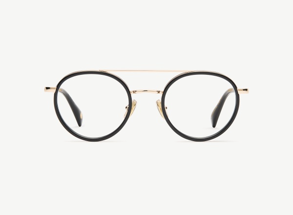 Front view of a pair of eyeglasses called the Prospect in Black