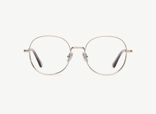 Front view of a pair of eyeglasses called the Guardian in Gunmetal