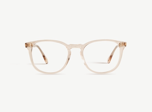 Front view of a pair of eyeglasses called the Pal in Nude