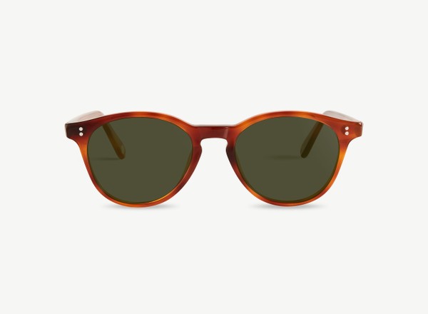 Front view of a pair of eyeglasses called the Fashioner in Amber