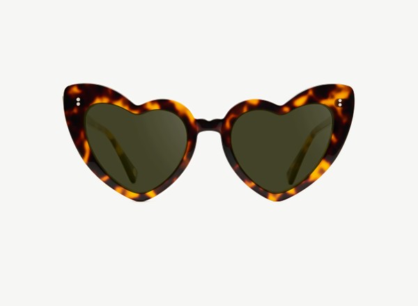 Front view of a pair of eyeglasses called the Donna in Tortoise
