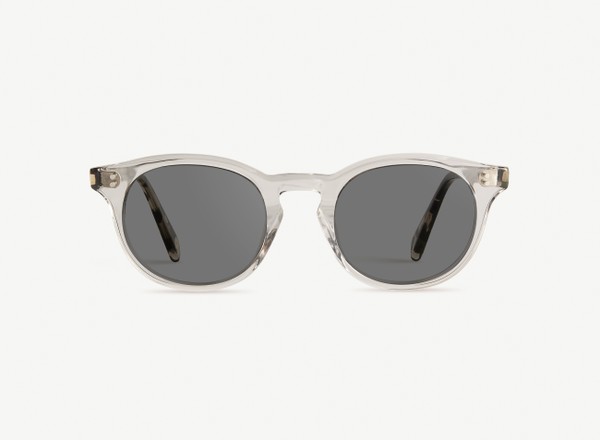 Front view of a pair of eyeglasses called the Artist in Frost