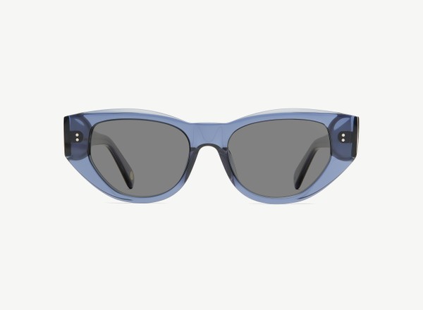 Front view of a pair of eyeglasses called the Rebel in Midnight