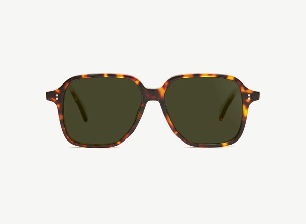 Front view of a pair of eyeglasses called the Legend in Tortoise