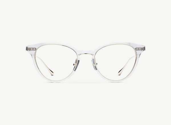 Front view of a pair of eyeglasses called the Melodist in Smoke