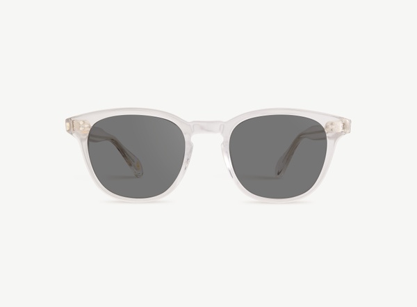 Front view of a pair of eyeglasses called the Believer in Crystal