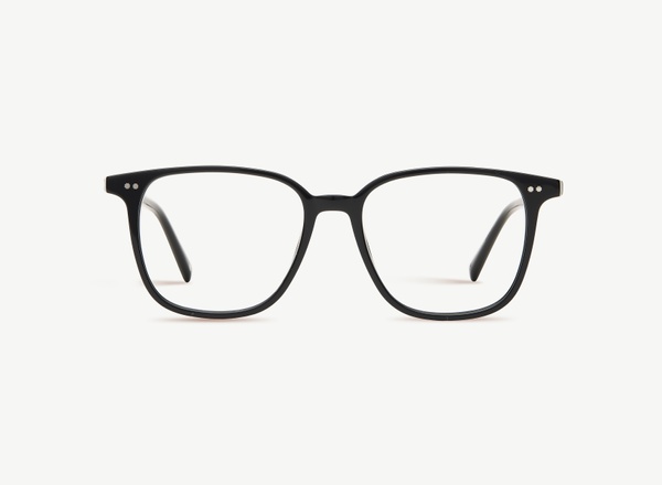 Front view of a pair of eyeglasses called the Fiance in Black