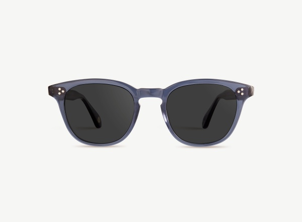 Front view of a pair of eyeglasses called the Believer in Midnight