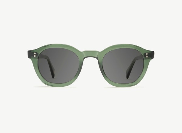 Front view of a pair of eyeglasses called the Designer in Jade