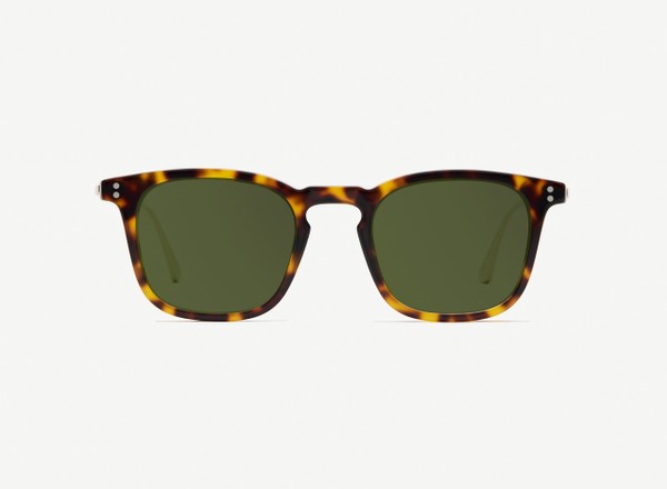 Front view of a pair of eyeglasses called the Engineer in Tortoise