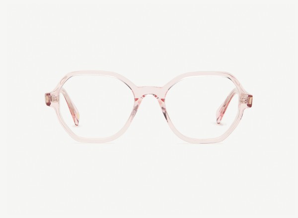 Front view of a pair of eyeglasses called the Storyteller in Soda