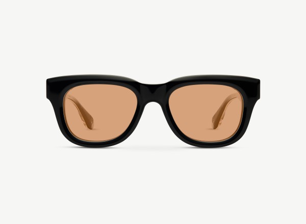 Front view of a pair of eyeglasses called the Tony in Black