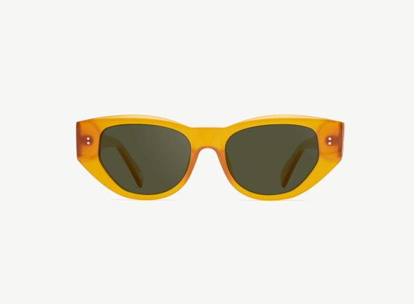 Front view of a pair of eyeglasses called the Rebel in Marigold