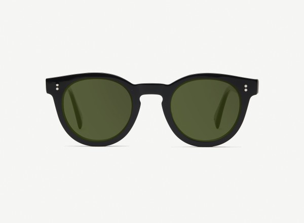 Front view of a pair of eyeglasses called the Messenger in Black