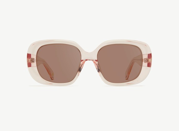 Front view of a pair of eyeglasses called the Fan in Soda