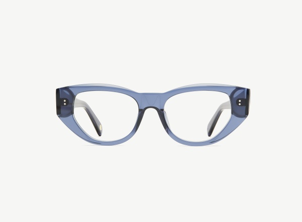 Front view of a pair of eyeglasses called the Rebel in Midnight