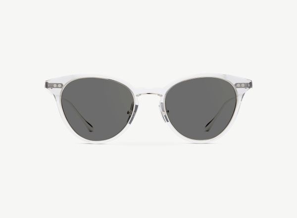 Front view of a pair of eyeglasses called the Melodist in Smoke