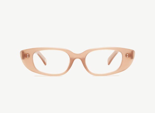Front view of a pair of eyeglasses called the Darling in Hazelnut