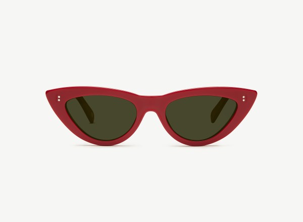 Front view of a pair of eyeglasses called the Beauty in Ruby