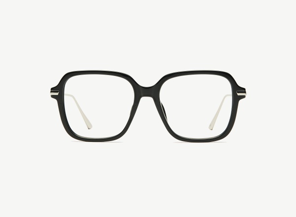 Front view of a pair of eyeglasses called the Lover in Black