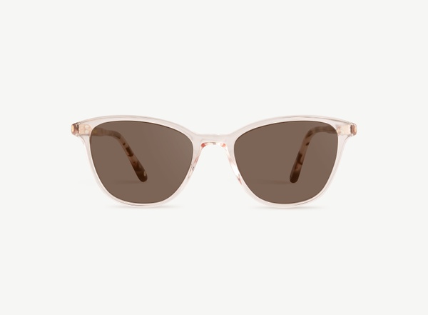 Front view of a pair of eyeglasses called the Dancer in Rose