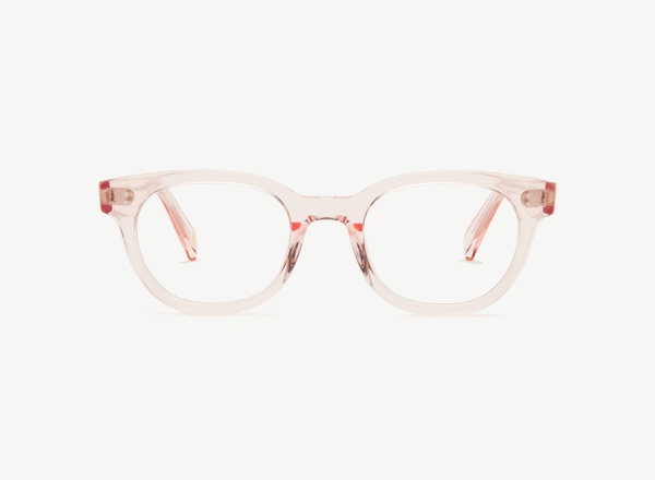 Front view of a pair of eyeglasses called the Epicure in Soda