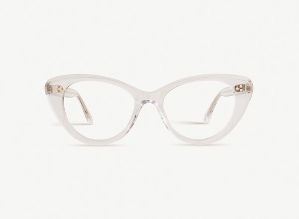 Front view of a pair of eyeglasses called the Icon in Crystal