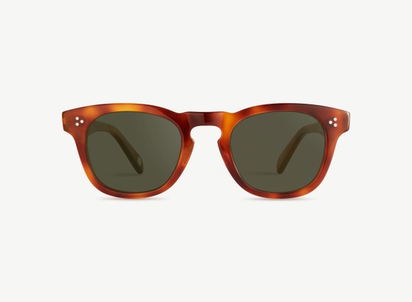 Front view of a pair of eyeglasses called the Diva in Amber