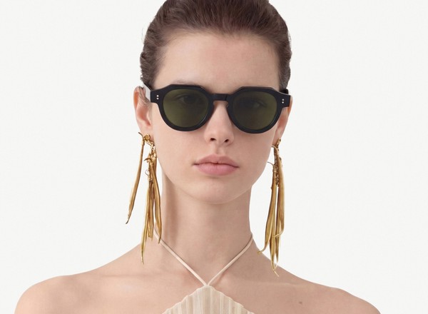 Front view of a pair of eyeglasses called the Pathfinder in Black