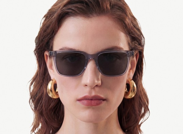 Front view of a pair of eyeglasses called the Leader in Midnight