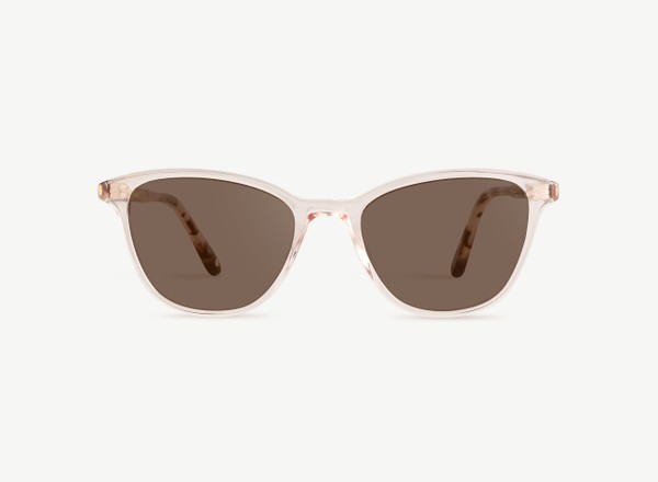 Front view of a pair of eyeglasses called the Dancer in Rose