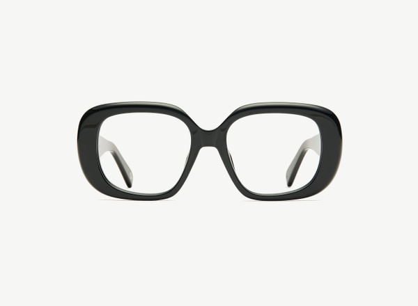 Front view of a pair of eyeglasses called the Fan in Black