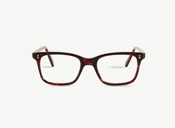 Front view of a pair of eyeglasses called the Thinker in Chocolate