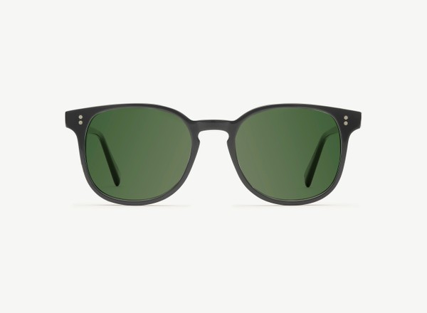 Front view of a pair of eyeglasses called the Superhero in Black