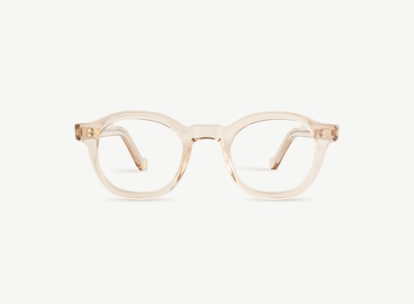 Front view of a pair of eyeglasses called the Designer in Nude