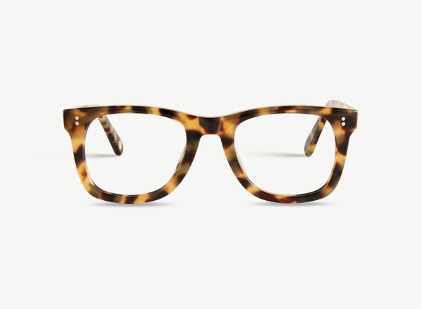 Front view of a pair of eyeglasses called the Mentor in Turtle