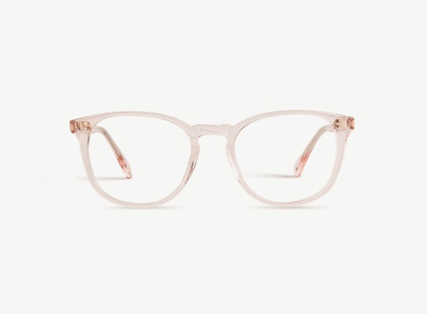 Front view of a pair of eyeglasses called the Pal in Soda